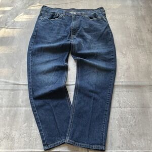 Levis 541 Jeans Mens 36x29 Blue Medium Wash Cotton Straight Fit Denim